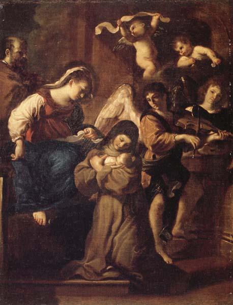 Giovanni Francesco Barbieri Called Il Guercino The Vistion of St.Francesca Romana oil painting image